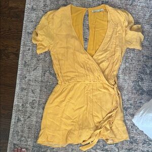 Abercrombie & Fitch Yellow Mini Dress